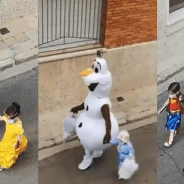 La tierna idea de un papá para entretener a su hija en plena cuarentena