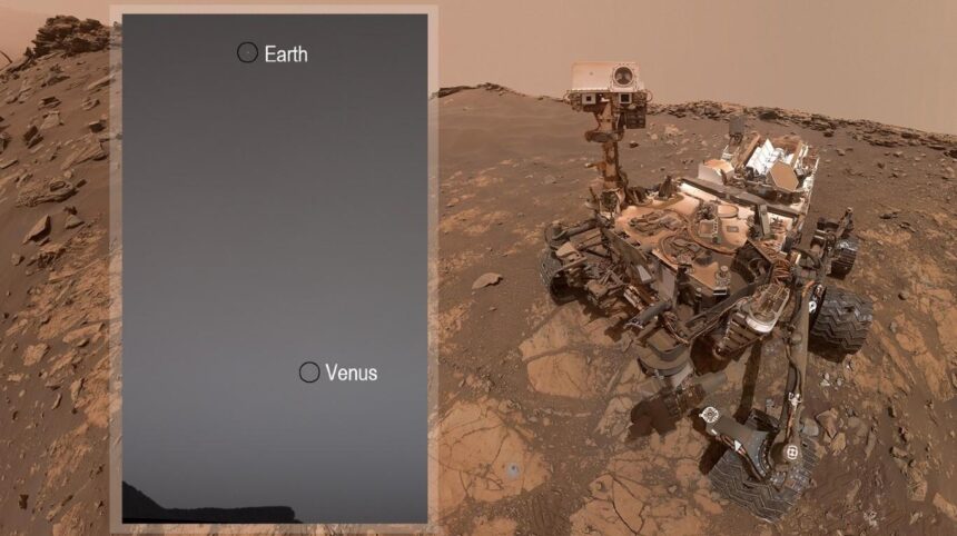 tierra-venus La NASA reveló cómo se ven la Tierra y Venus desde Marte