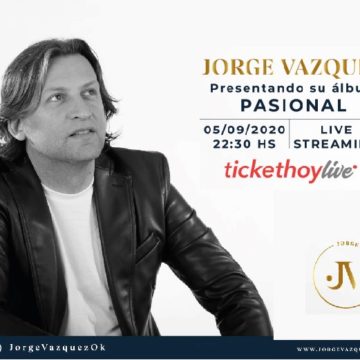 Jorge Vázquez presenta su show vía streaming el 5 de septiembre