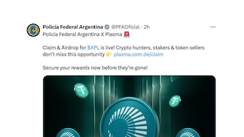 La Policía Federal investiga publicaciones fraudulentas sobre criptomonedas en su cuenta de X