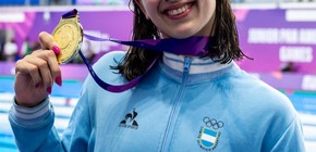 Agostina Hein brilla en Chile con dos oros y un récord argentino en pileta corta