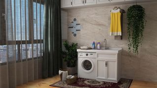 imagen-162 La solución perfecta para casas pequeñas: un lavadero completo en espacios reducidos