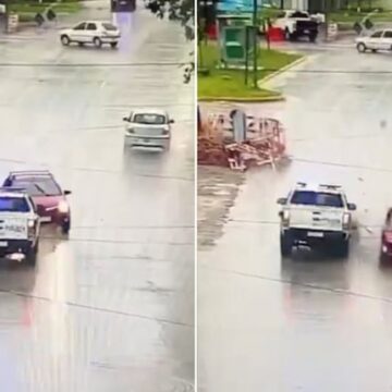 Un joven de 16 años roba un auto y choca con un patrullero en Ensenada