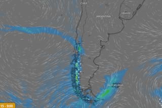 Alerta por tormentas y vientos fuertes para el 15 de noviembre