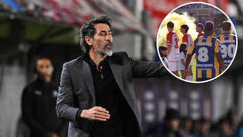 Eduardo Domínguez se pronuncia tras la sanción a Estudiantes y la polémica del pasillo