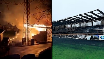 imagen-133 Destrucción del estadio del FC Haka en un incendio tras su descenso a segunda división