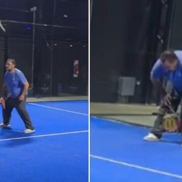El divertido blooper familiar en un partido de pádel que sorprendió a todos