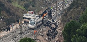 Dramática comunicación tras el choque de trenes en España