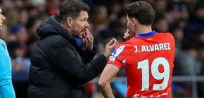 Simeone defiende a Julián Álvarez y se centra en el próximo partido del Atlético