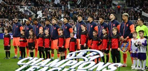 Curioso error de un aficionado del Barcelona en la Champions League