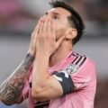 La frustración de Lionel Messi tras el inesperado gol de tiro libre recibido por el Inter Miami