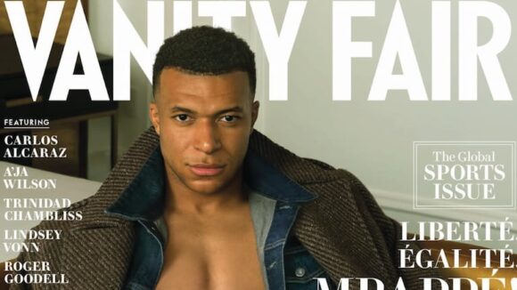 Kylian Mbappé deslumbra en la portada de Vanity Fair con looks únicos