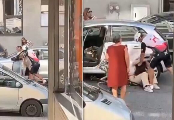 Un ciclista agrede brutalmente a una mujer tras un incidente de tránsito en Portugal