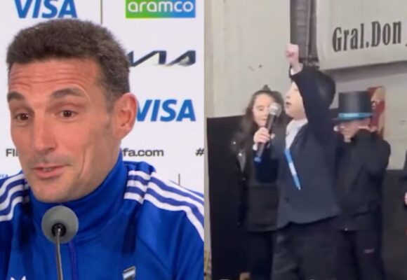 La conmoción de Scaloni por el video de un niño que animó a la Selección y a Messi en una ceremonia escolar