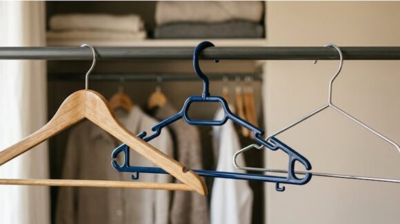 ¿Cuál es la mejor opción de perchas para cuidar la ropa: madera, metal o plástico?