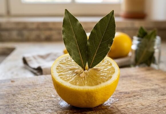 El curioso truco del limón con hojas de laurel para el hogar