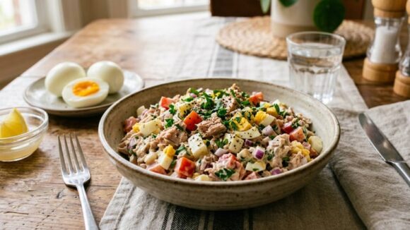 La ensalada de atún ideal se prepara en 10 minutos según los chefs