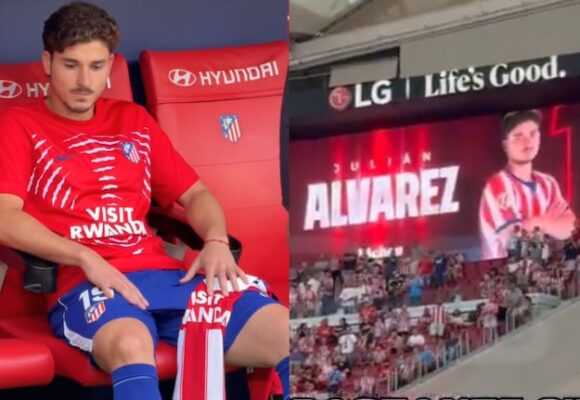 imagen-262 Tensión en el Atlético de Madrid por la recepción de Julián Álvarez antes del duelo contra Villarreal