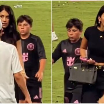 El divertido reto de Antonela Roccuzzo a Thiago durante la celebración del nuevo éxito de Messi