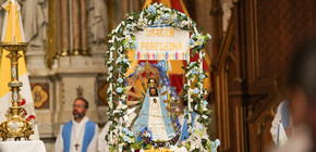 imagen-215 Un video sorprendente muestra a la Virgen de Luján «moviendo» hacia la puerta en Liniers